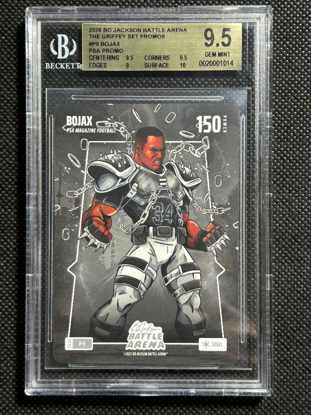 2025 BO JACKSON BATTLE ARENA PROMO PSA MAGAZINE #9 BOJAX BGS 9.5 GEM MINT